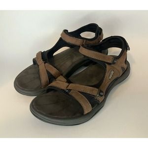 Teva Shoc Pad Brown Nubuck Strappy Sport Hiking Comfort Sandals Women's 7.5